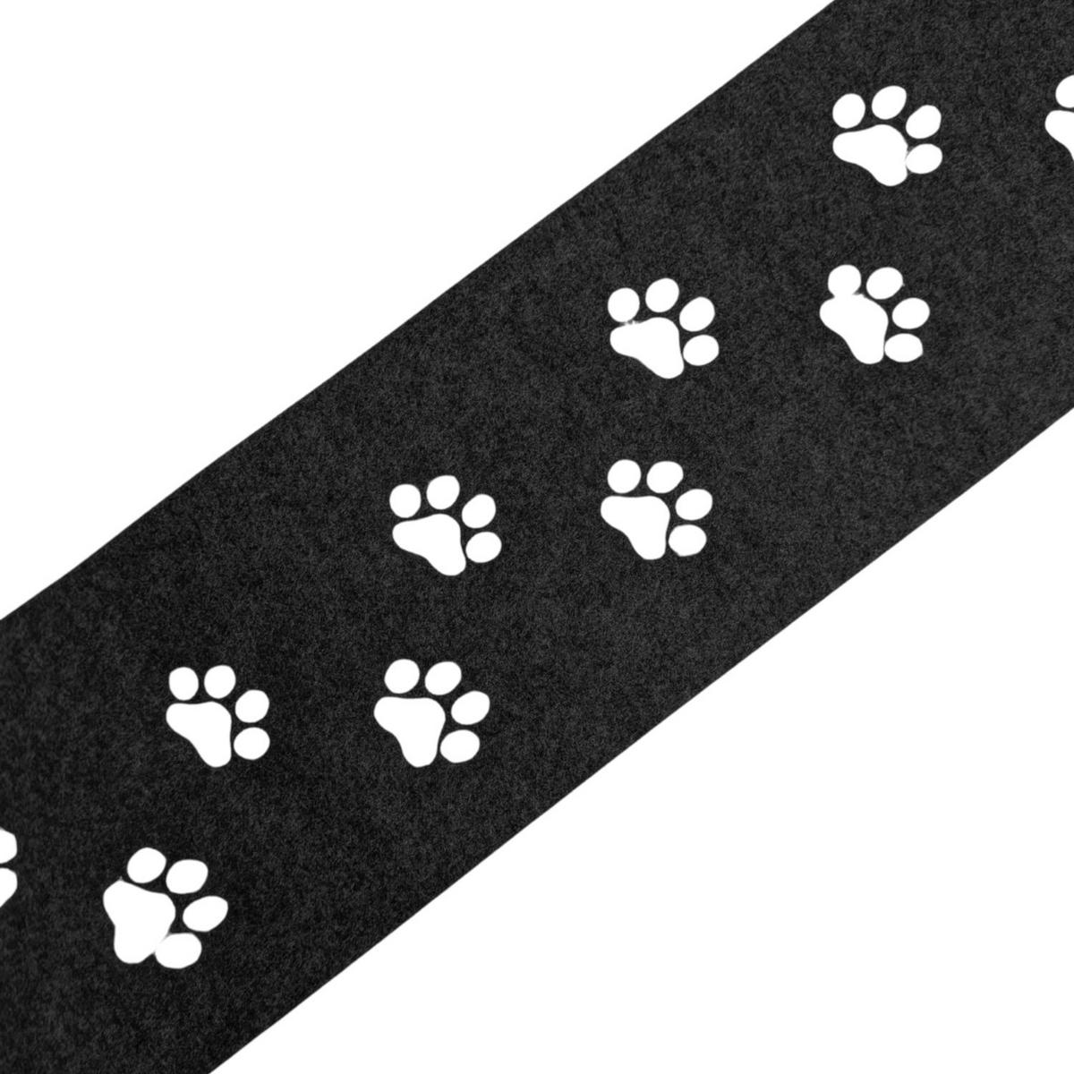 SICHTSCHUTZSTREIFEN Design Vlies Dekor Tapsi Einzelstreifen Schwarzgrau 2,55m - Schwarz, Kunststoff (260/19cm) - ZAUN|ZU