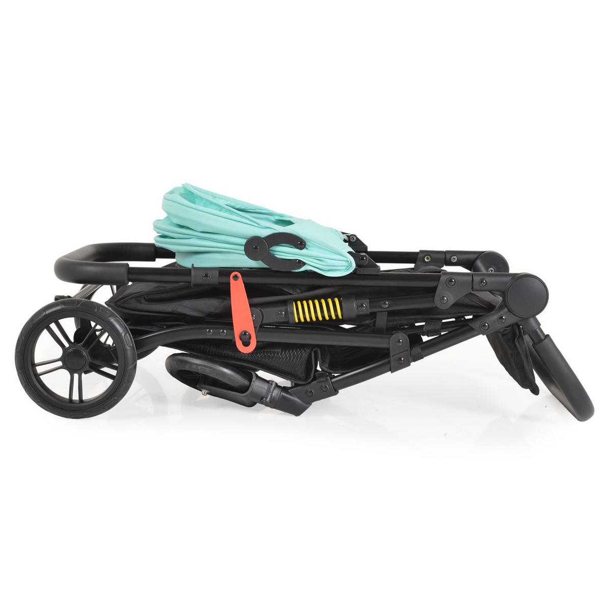 KINDERWAGEN Colibri türkis faltbar, verstellbar, 5-Punkt-Gurt, ab 6 Monaten - Türkis, Metall (75/51/97cm) - Moni