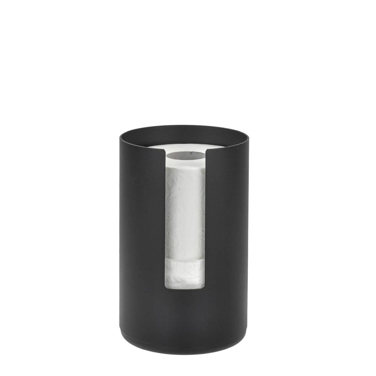 TOILETTENPAPIER-AUFBEWAHRUNG Rim schwarz wandhängend 13/21/13 cm - Schwarz, Metall (13/13/21cm) - Zone Denmark