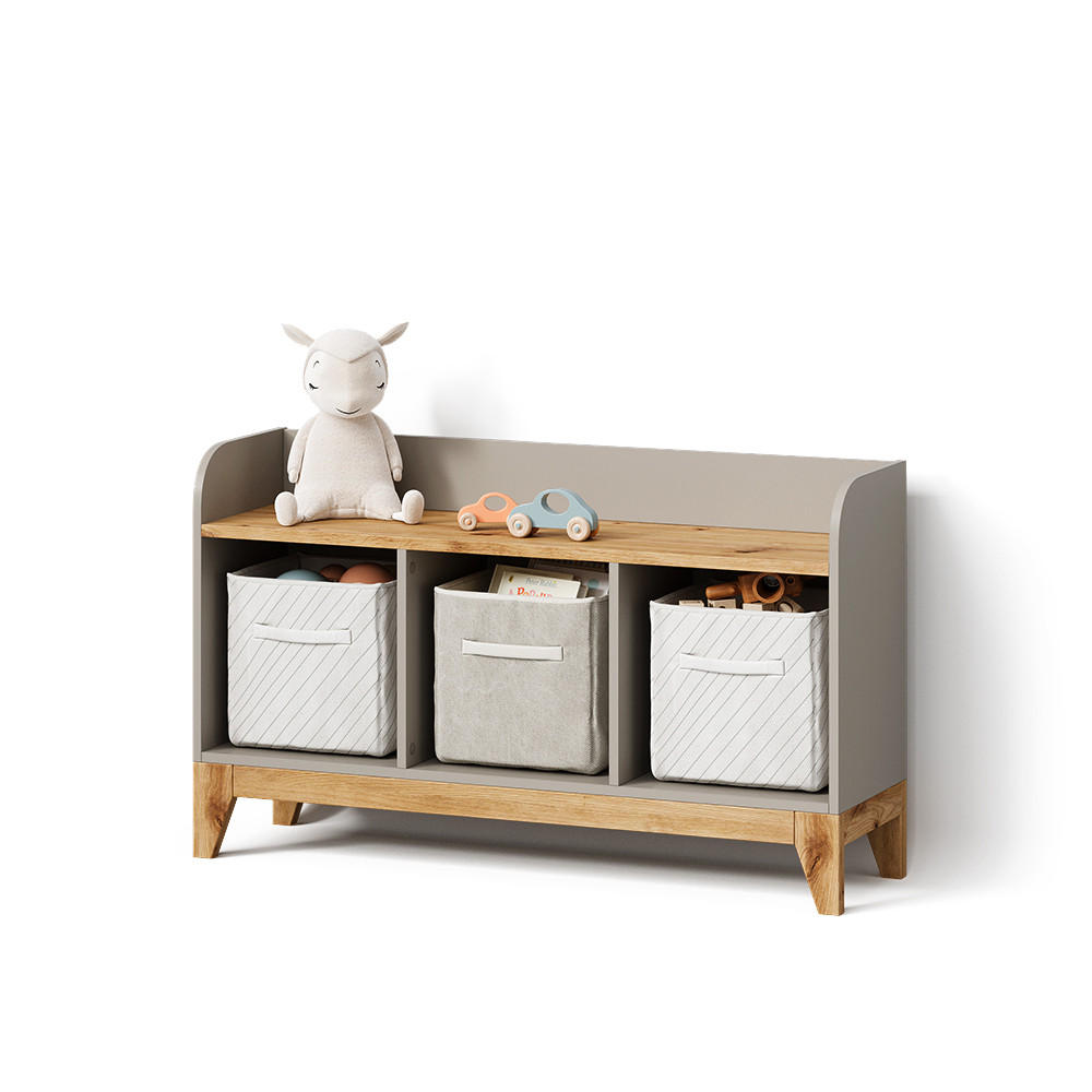 Livinity® DĚTSKÁ LAVIČKA Mailo Kašmír/Řemeselné 107.2 x 63.8 cm XL se 3 zásuvkami