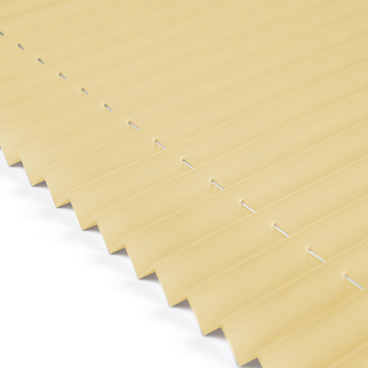 PLISSEE Basic ohne Bohren - Hellgelb, Textil (60/150cm) - Deco-Raum