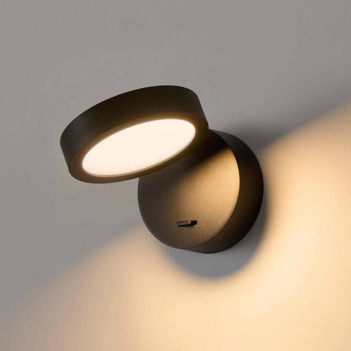 WANDLEUCHTE Kechia, Schwarz, 15cm - Schwarz, Metall (10/9/15cm) - KOSILUM