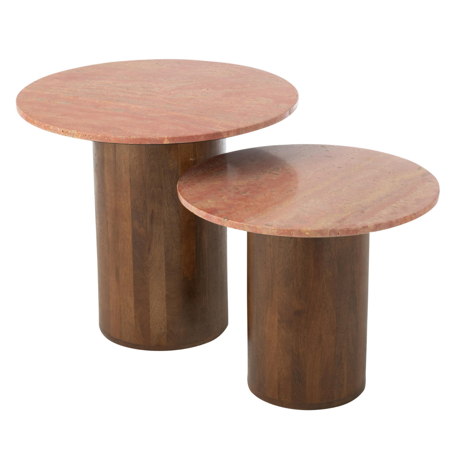 BEISTELLTISCH RUND Braun - Braun, Holz (56/56/50cm) - J-Line