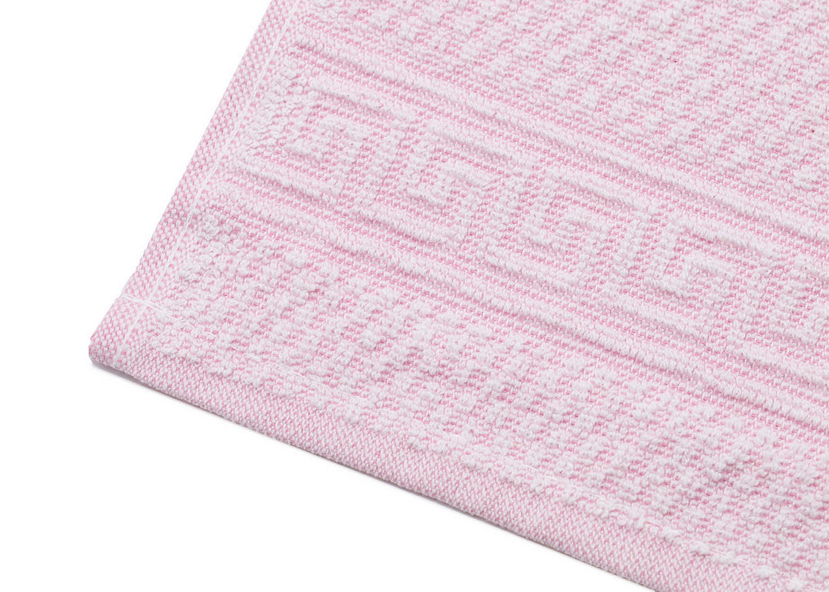 SEIFTÜCHER, 10er-Set, 30x30 cm, 80% Baumwolle, 20% Polyester, Rosa - Rosa, Naturmaterialen (30/30cm) - Zollner