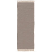 WOLLTEPPICH Liv Hellgrau 80x250 cm - Hellgrau, Textil (80/250cm) - benuta Pop