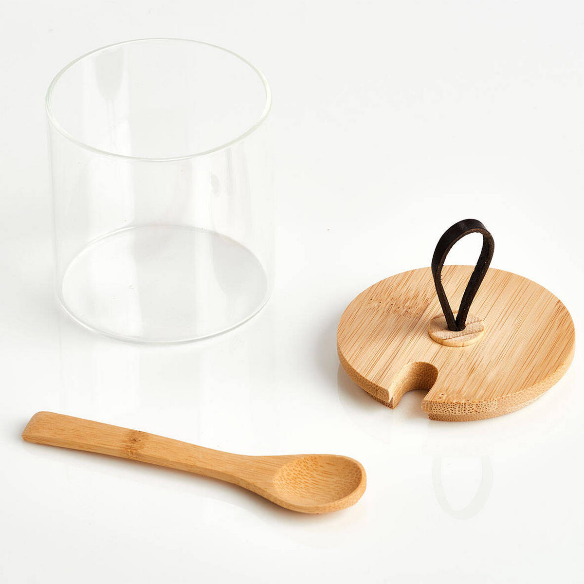 GLASBEHÄLTER 320 ml - Transparent, Glas (8/8.5/8cm)