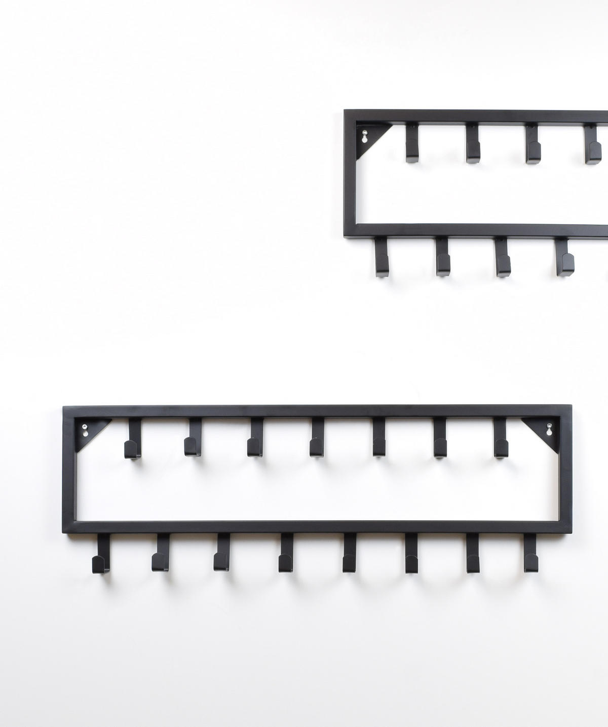 KLEIDERABLAGE Bono Schwarz - Schwarz, Metall (80/26/4cm) - LOFT42