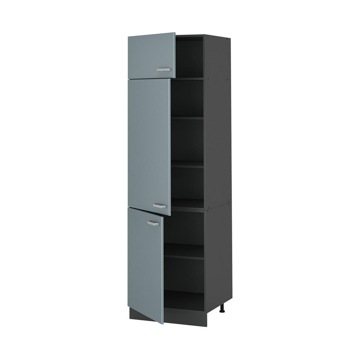 DULAP ÎNALT R-Line, Albastru-gri/antracit, 60 cm - gri albastru/antracit, compozit lemnos (60/206.8/57.2cm) - Vicco