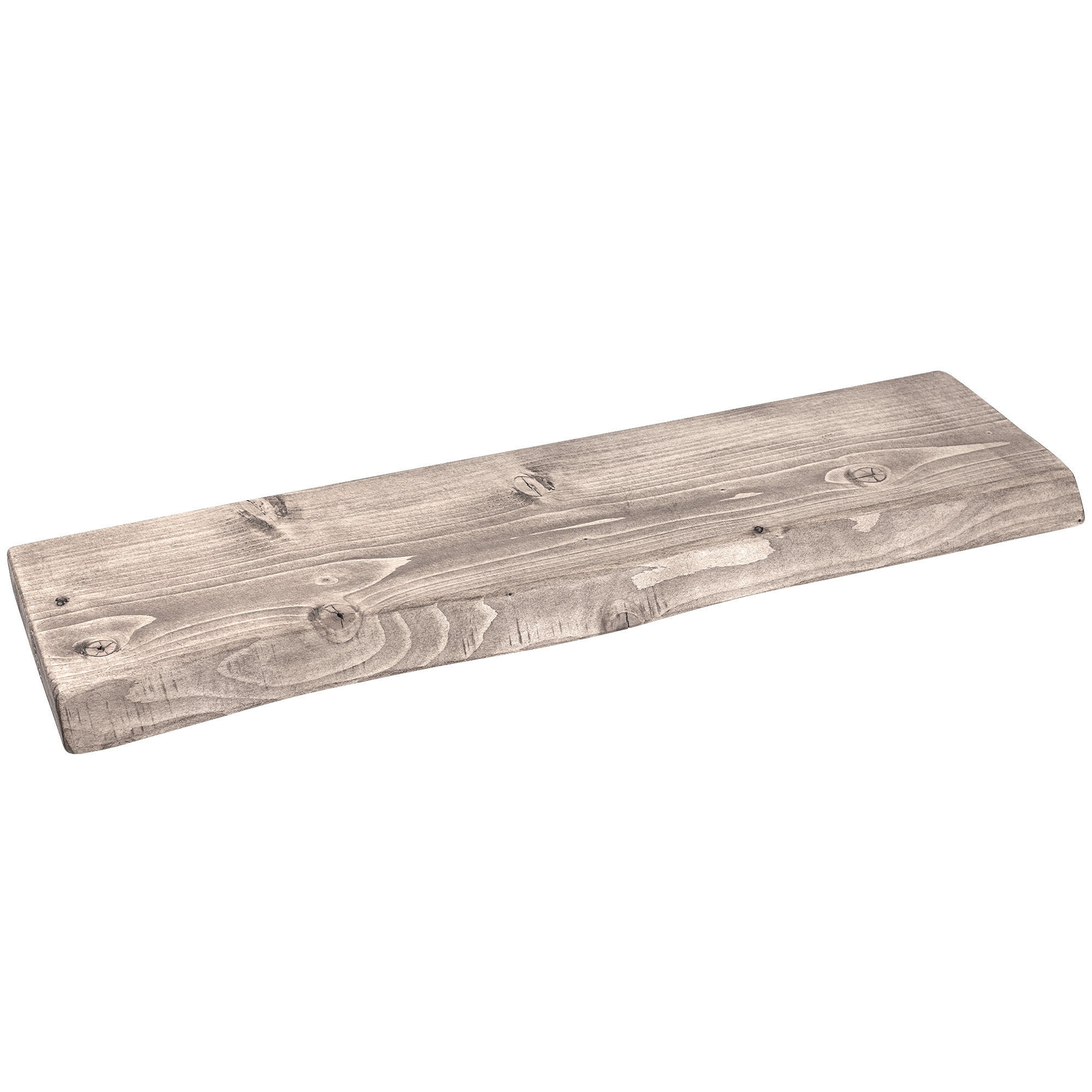 WANDREGAL rustikales 22/3,8/110 cm unbehandelt - Braun, Holz (110/3.8/22cm)