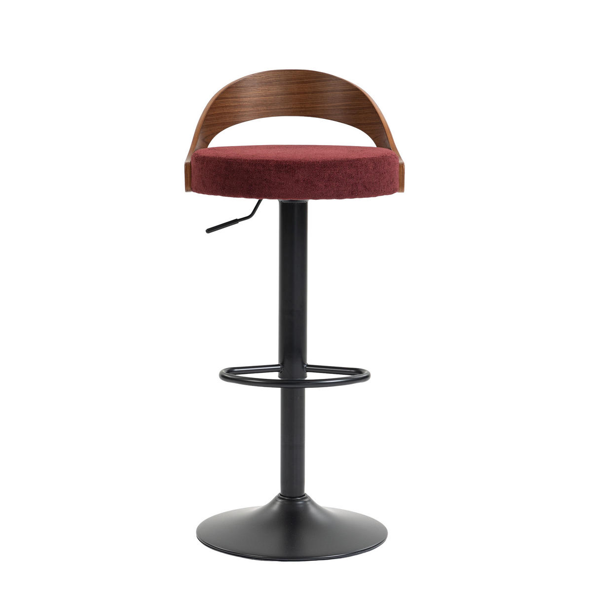 BARHOCKER,DREHSTUHL,RATTAN 360° drehbar2er-Set,Rot - Rot, Metall (42/77/42.5cm) - LVHOM