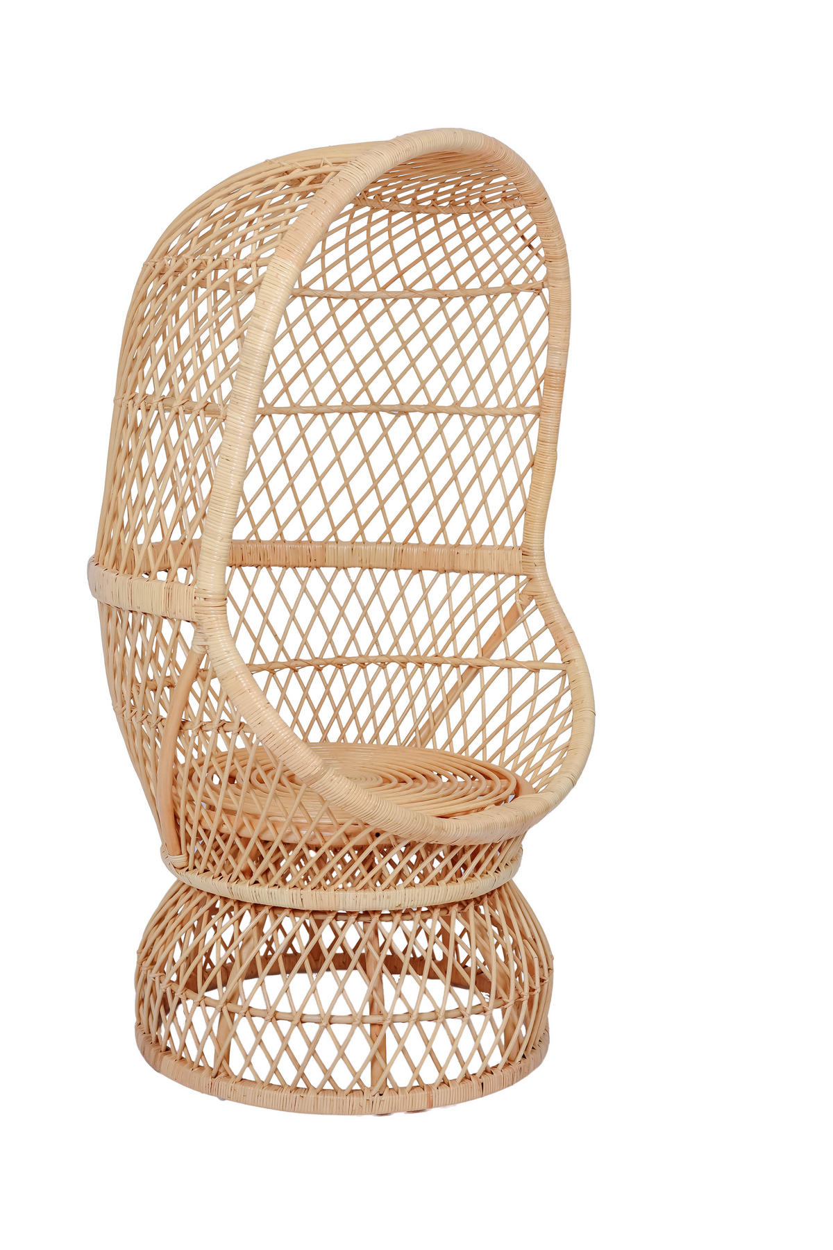 SESSEL Rattan Beige - Braun, Holz (89/152/82cm) - Nordlys