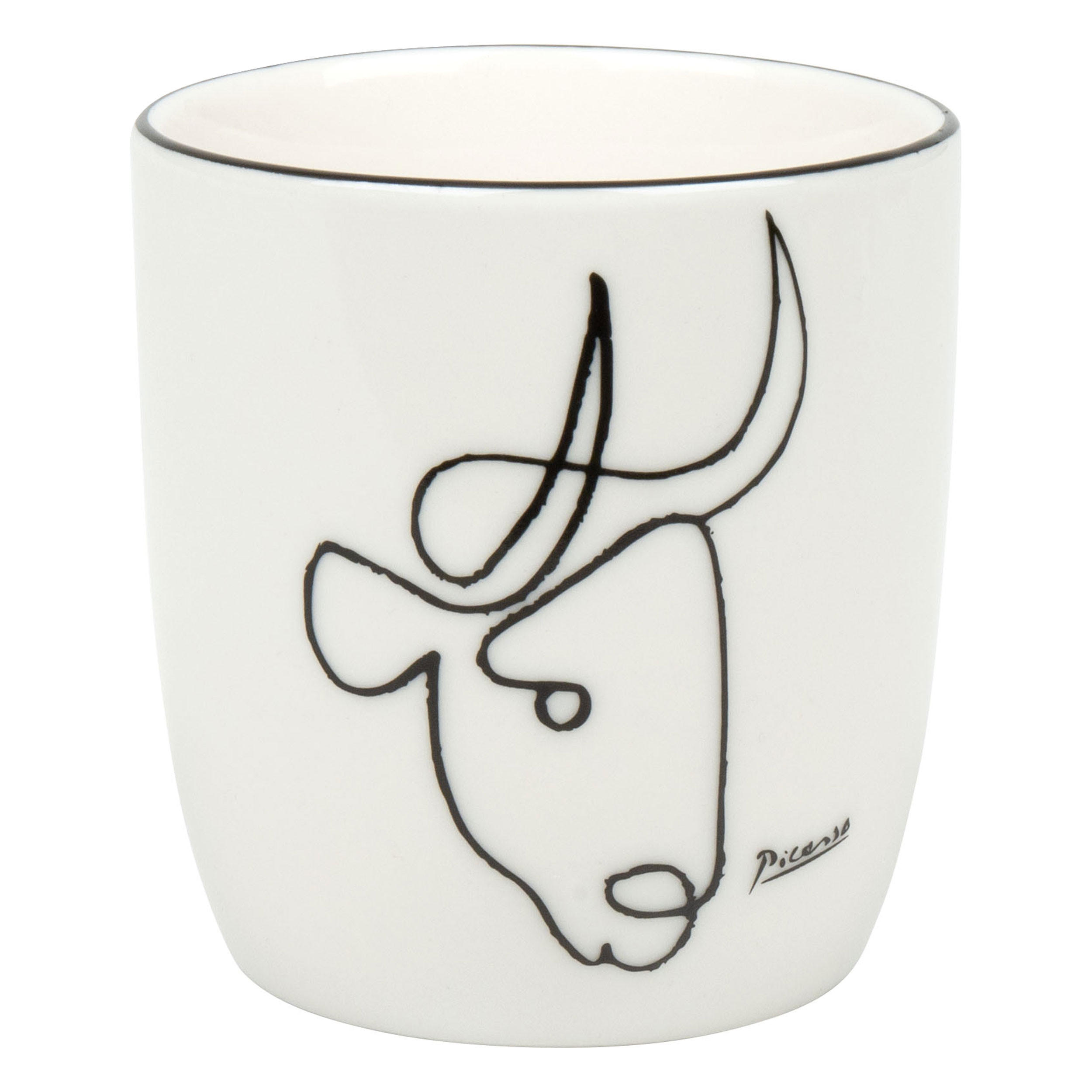 KAFFEEBECHER ohne Henkel Picasso - Le Taureau - Naturfarben, Keramik (0.2L) - Könitz