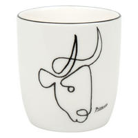 KAFFEEBECHER ohne Henkel Picasso - Le Taureau - Naturfarben, Keramik (0.2L) - Könitz
