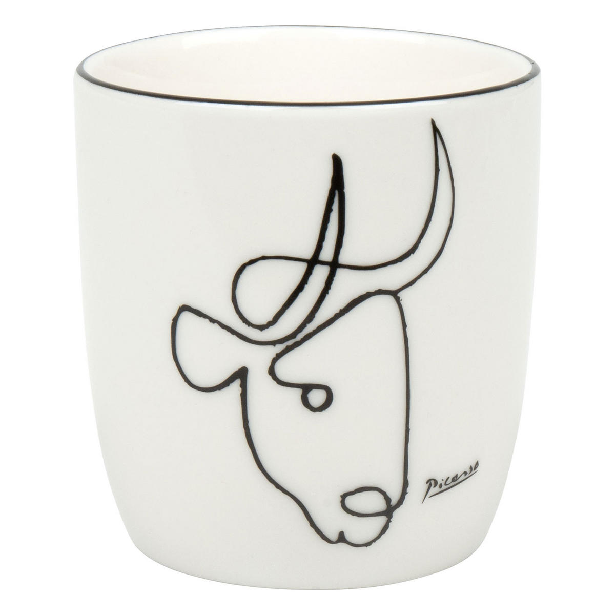 KAFFEEBECHER ohne Henkel Picasso - Le Taureau - Naturfarben, Keramik (0.2L) - Könitz