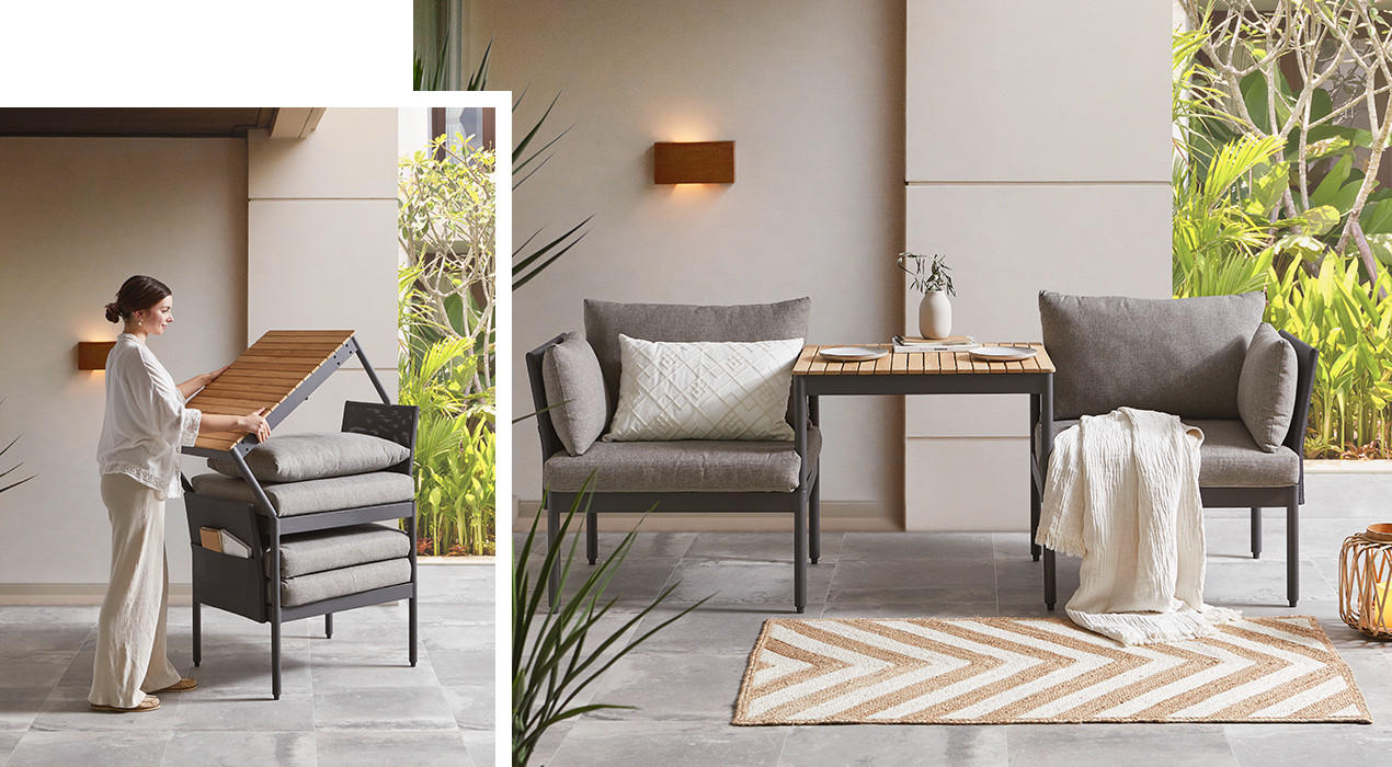 Kleiner Balkon Ideen: Funktionale Loungemöbel und weitere praktische Balkongestaltung
