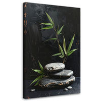 LEINWANDBILD Zen und Orientalisch 60x90cm - Schwarz, Textil (60/90cm) - Feeby