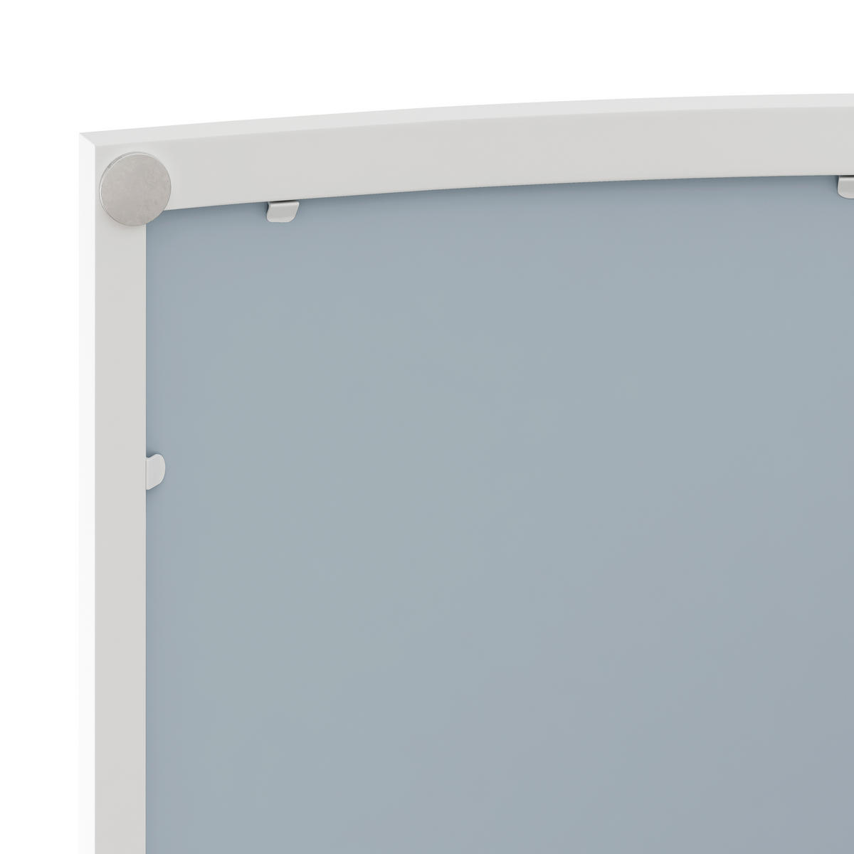 HÄNGESCHRANK 60x22.5x80 cm Weiß mit gewölbter Doppeltür Spiegel und 3 Ablagen - Weiß, Glas (60/80/22.5cm) - Modfu