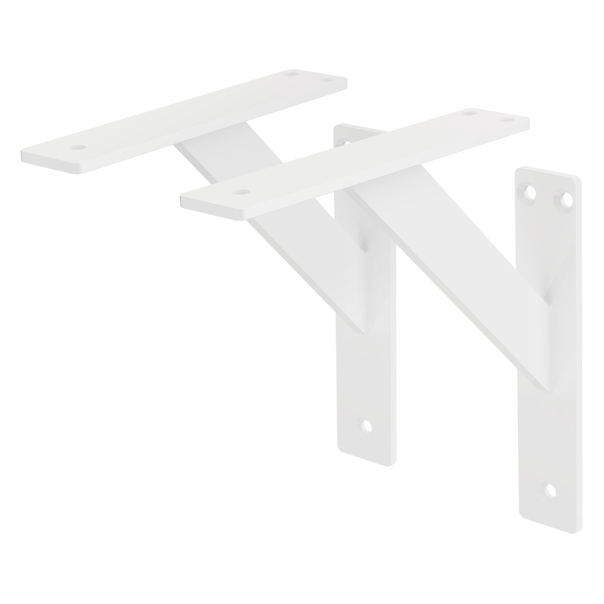 REGALHALTERUNGEN - Weiß, Metall (18/3/18cm) - ML-DESIGN