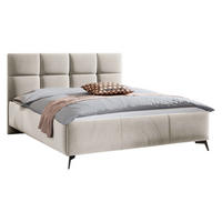 POLSTERBETT Genua - Beige/Schwarz, Holz/Holzwerkstoff (140/200cm) - MIRJAN24