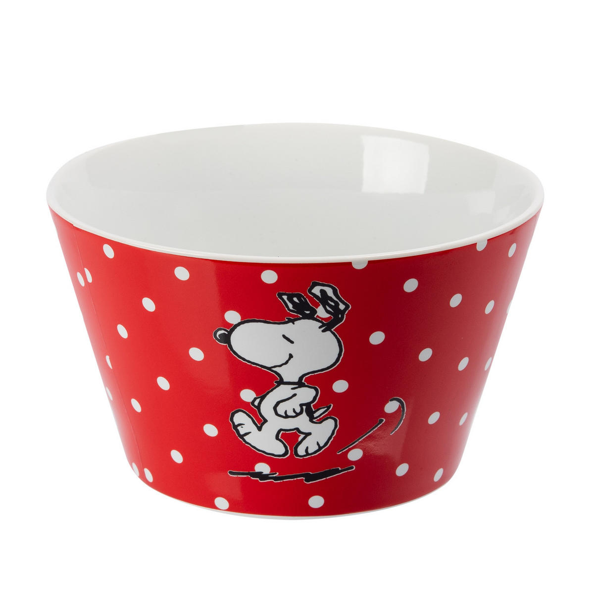 MÜSLISCHALE The Peanuts Snoopy Rot 500 ml - Rot, Keramik (14cm) - United Labels