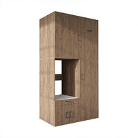 WASCHMASCHINENSCHRANK Serie 3 127cm Breit, 240cm Hoch - Eichefarben, Holzwerkstoff (127/240/67cm)