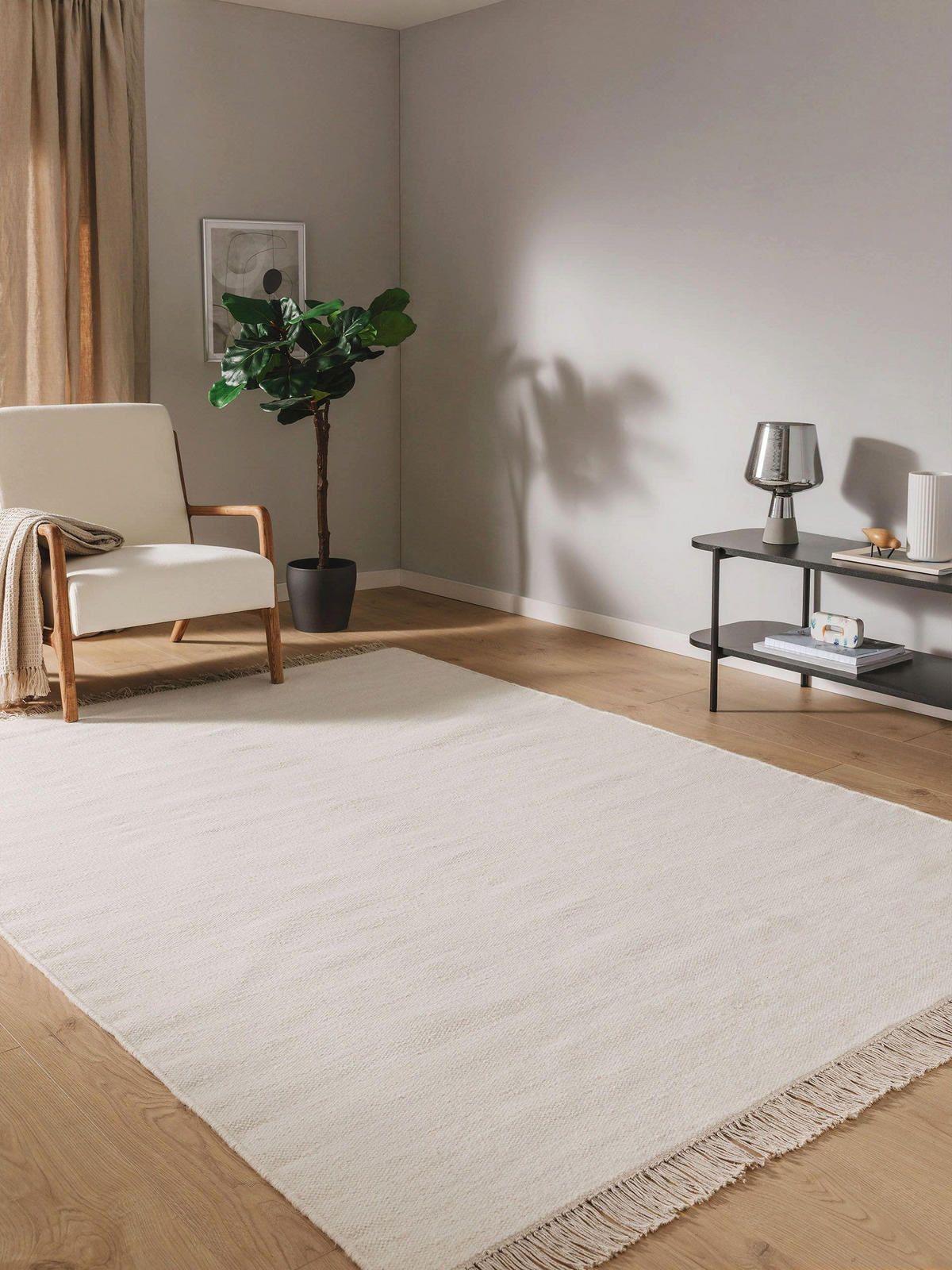 WOLLTEPPICH Liv Cream 170x240 cm - Creme, Textil (170/240cm) - benuta Pop