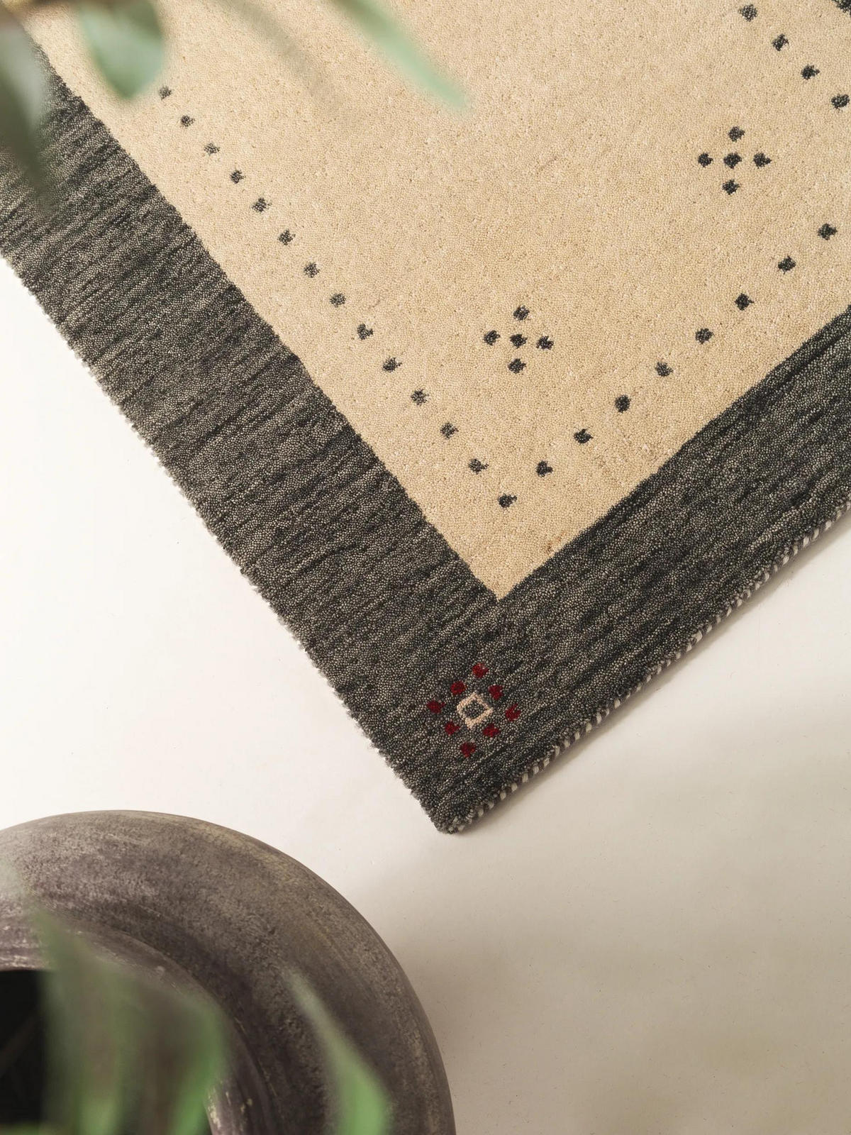 WOLLTEPPICH-LÄUFER Jamal Beige/Grau 80x300 cm - Beige, Textil (80/300cm) - benuta Nest