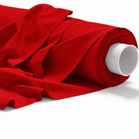 BAUMWOLLSTOFF Rot 160 cm breit, 145 g/m², uni rot, kräftige Canvas-Qualität für Polster, Deko & Projekte - Rot, Textil (160/100cm) - Dreamroots
