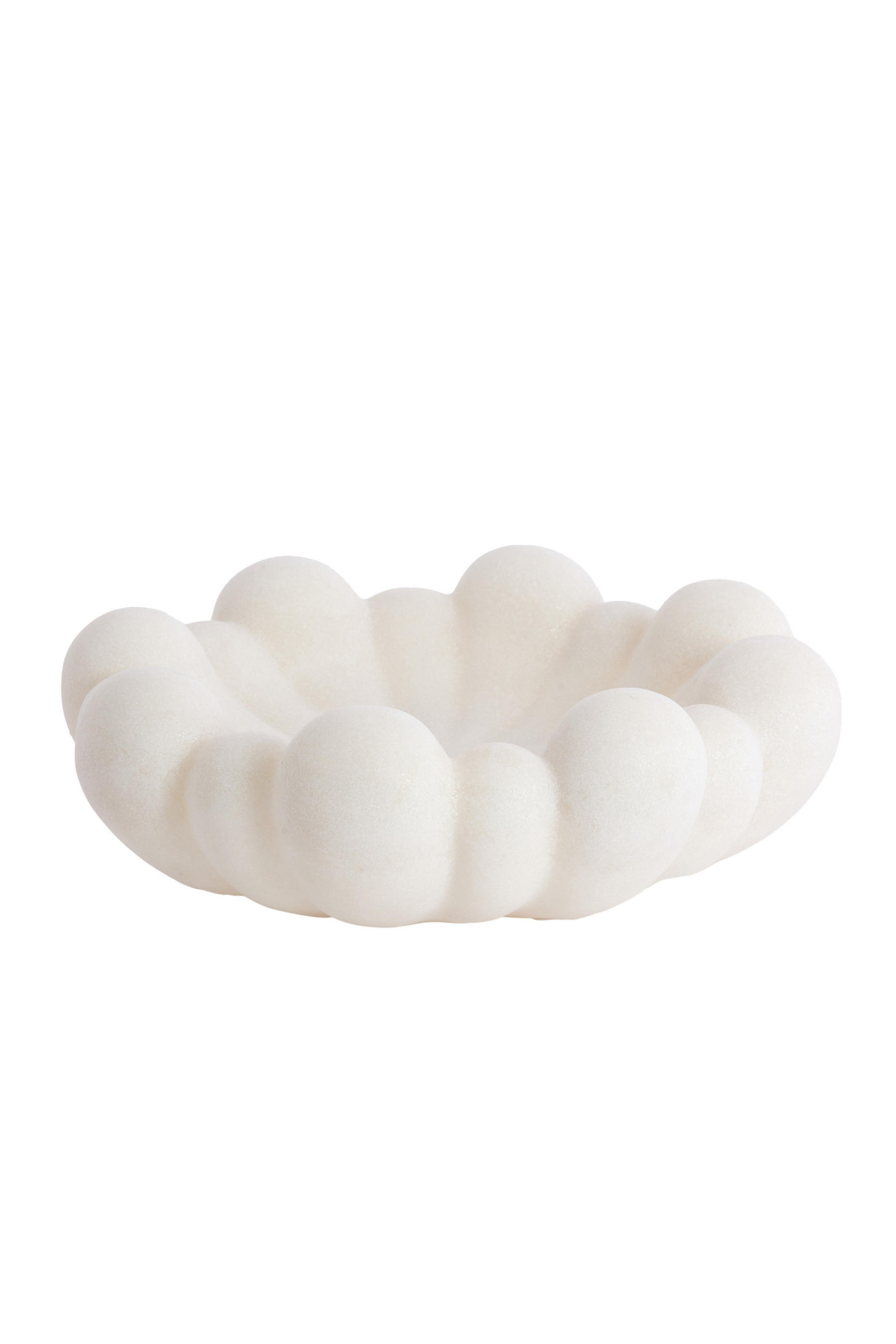 SCHALE Liron Weiß 42/42/15 cm - Weiß, Kunststoff (15cm) - Light & Living