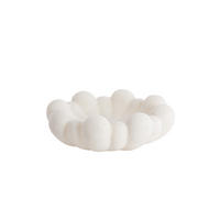 SCHALE Liron Weiß 42/42/15 cm - Weiß, Kunststoff (15cm) - Light & Living