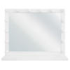 BADSPIEGEL mit LED-Beleuchtung rechteckig 50/60 cm Beauvoir - Weiß, Metall (60/50/2cm) - Beliani