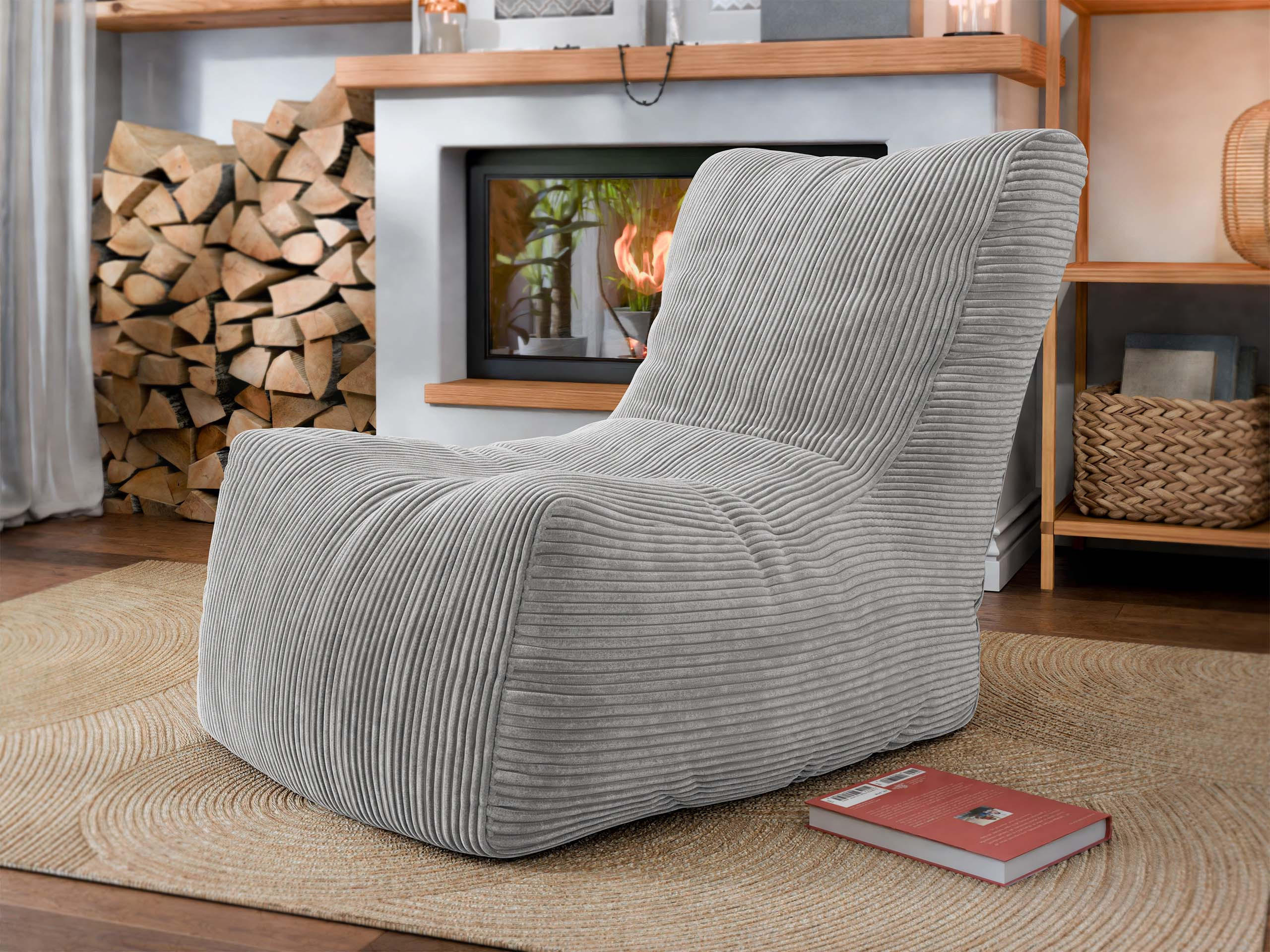 SITZSACK Rest Cord - Grau, Textil (80/90/100cm) - MIRJAN24