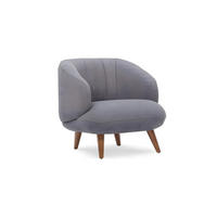 SESSEL mit gerader Rückenlehne - 1 Person-Sitzer - Stoff, Stoff - Anthrazitgrau - - Anthrazit, Textil (78/78/85cm) - Vente-Unique