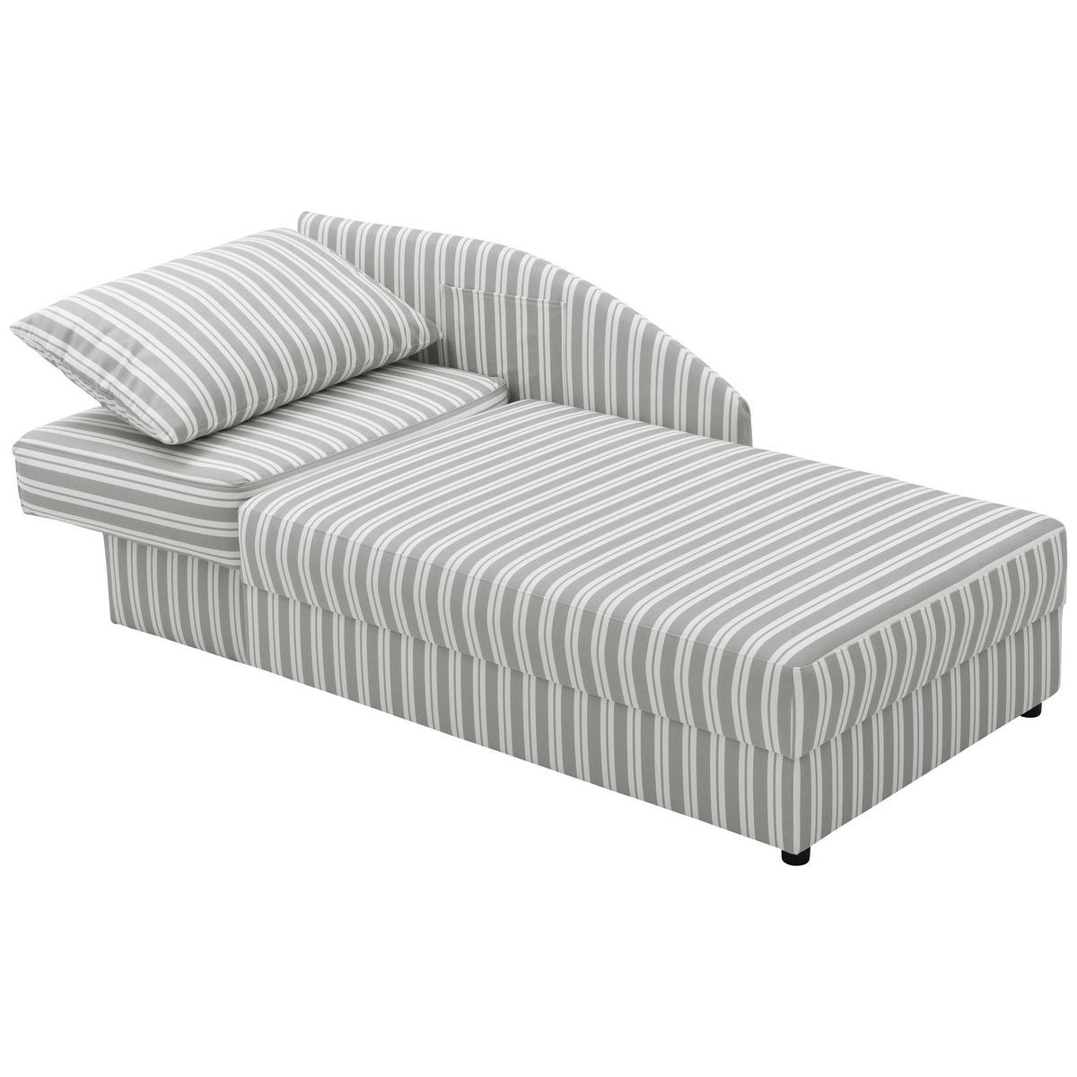 RECAMIERE Armlehne links Kalila Flachgewebe hellgrau - Hellgrau, Kunststoff (154/86/93cm) - 58aufmkessel