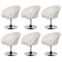 ESSZIMMERSTUHL Weiß 6er-Set - Weiß, Textil (59/90/60cm) - MCW