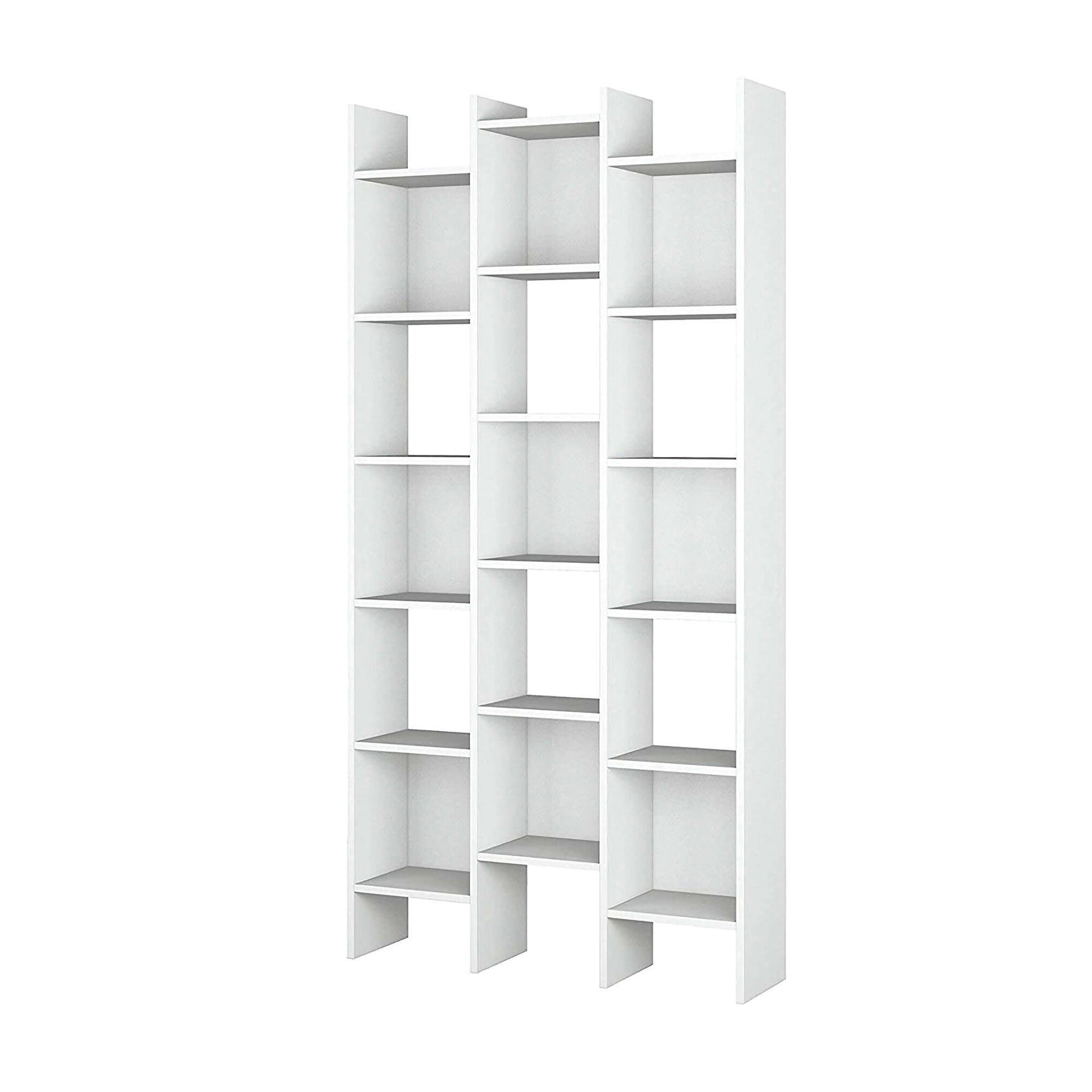 BÜCHERREGAL Weiß 29/96/192 cm - Weiß, Holzwerkstoff (96/192/29cm) - DMORA