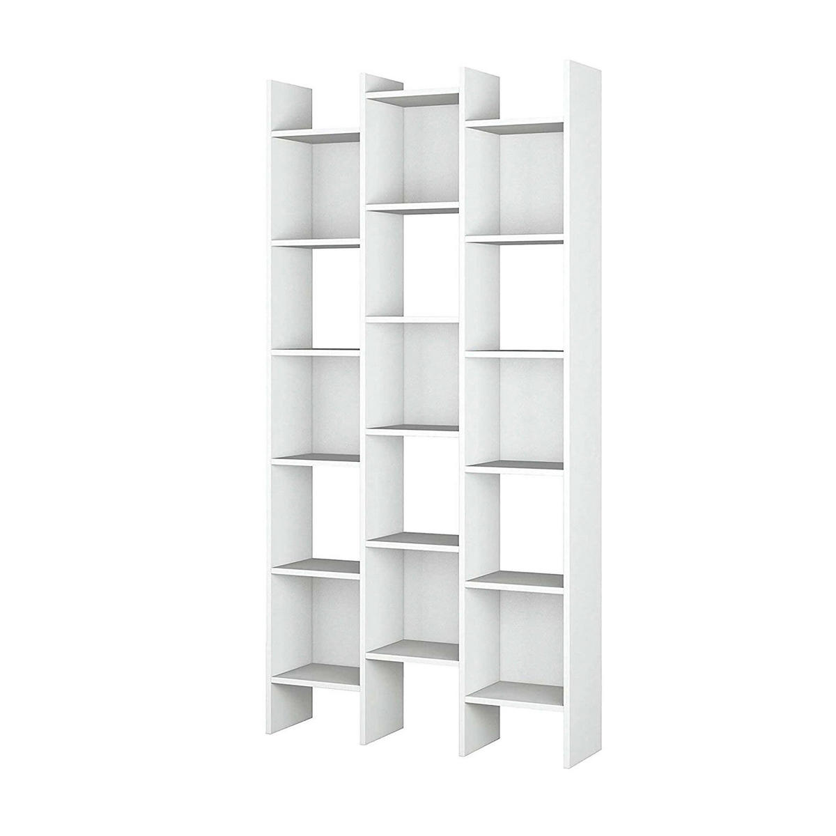 BÜCHERREGAL Weiß 29/96/192 cm - Weiß, Holzwerkstoff (96/192/29cm) - DMORA