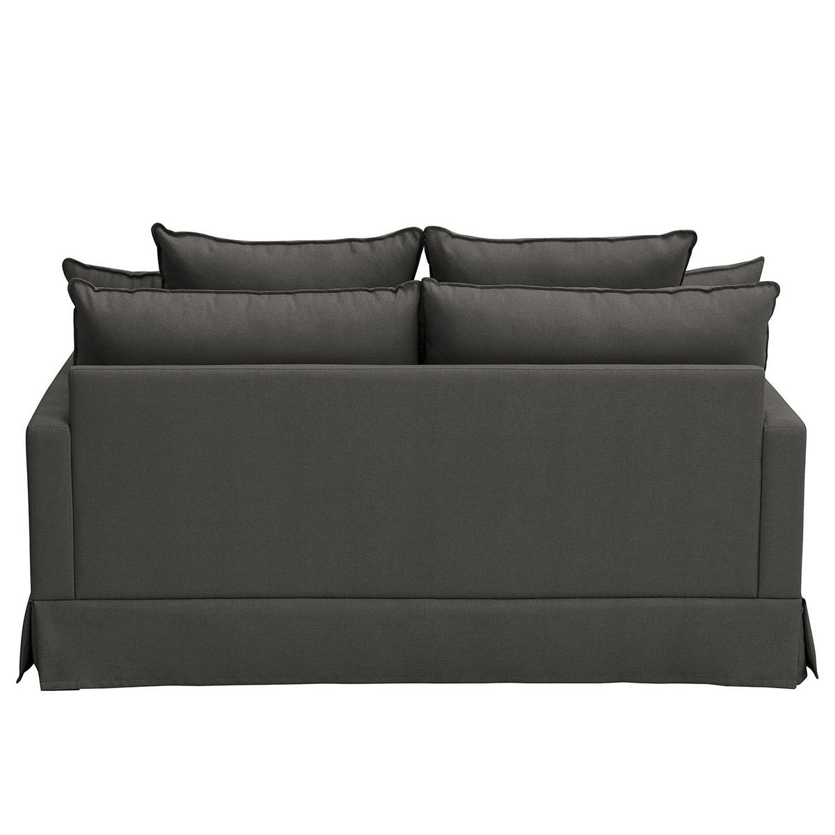 2,5-SITZER SOFA mit Husse - Webstoff - Anthrazit, Textil (170/89/110cm) - home24