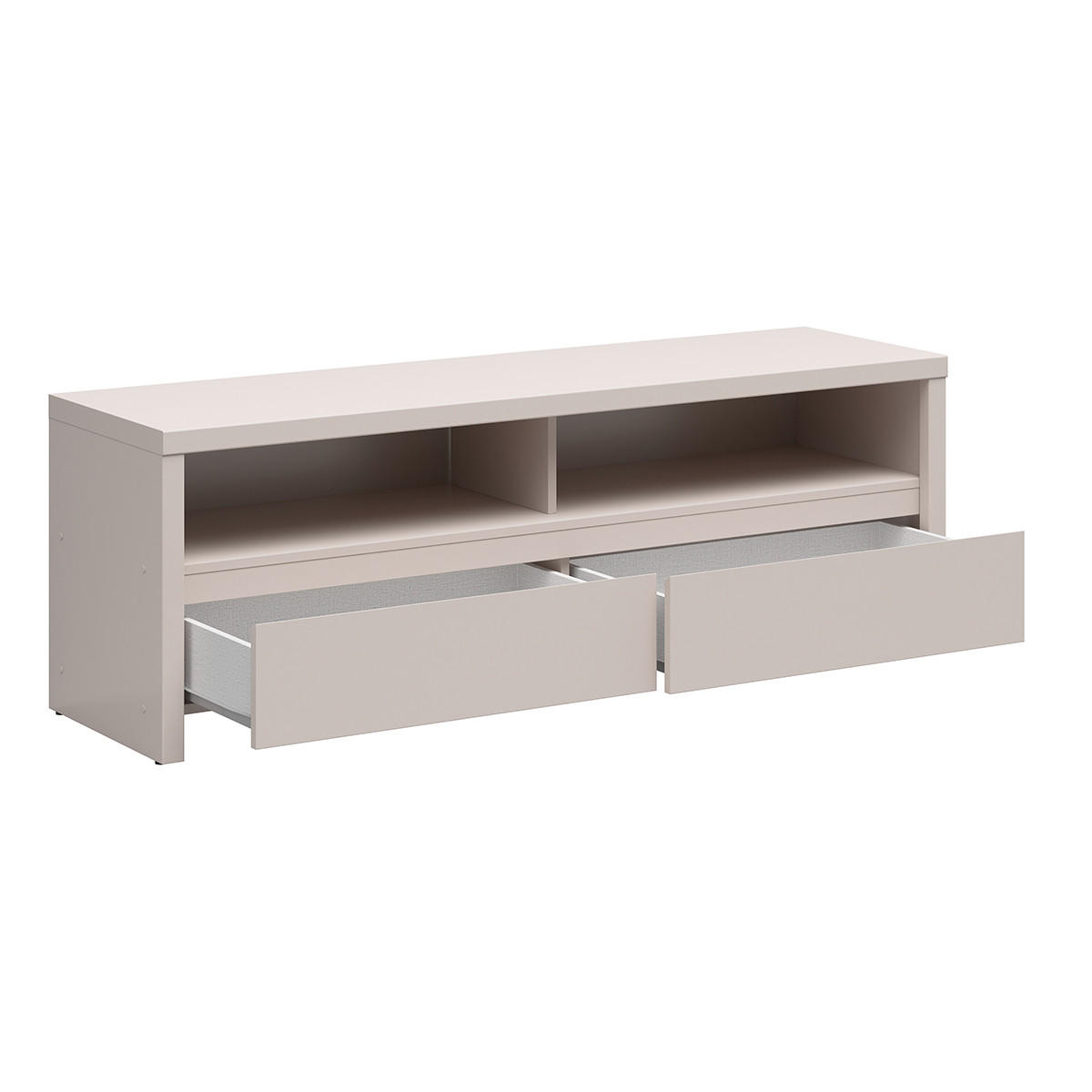 TV STOLEK Soren Kašmír - béžová, kompozitní dřevo (143.5/48.5/40.5cm) - Petits-meubles