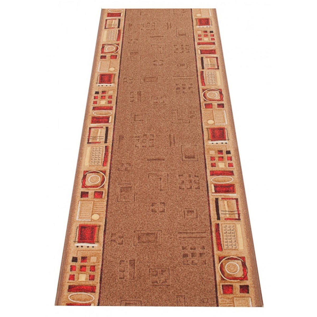 TEPPICHLÄUFER Anti-Rutsch Dunkelbraun rutschfest Gummiunterlage 67/1000 cm - Dunkelbraun, Textil (67/1000cm) - Tapiso