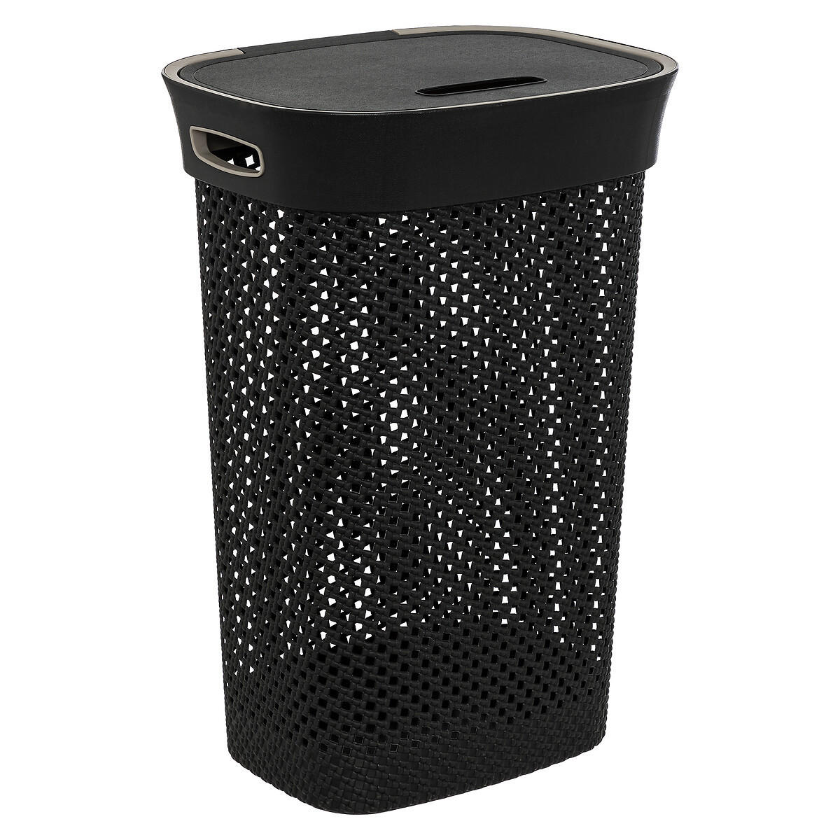 WÄSCHEKORB Hamper 60 l 42/33/61 cm - Anthrazit, Kunststoff (33/61/42cm) - 5five Simply Smart