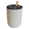 BEISTELLTISCH MIT ACRYL-KÜHLER London Champagner-Schwarz 50 cm - Champagner/Schwarz, Kunststoff (34/34/50cm) - COOTAB Cooler Table