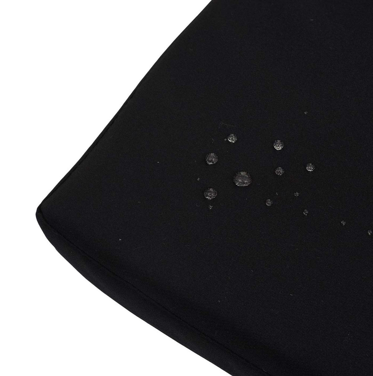 POLY-RATTAN 3ER SITZBANK Braun, Schwarz - Schwarz/Braun, Kunststoff (164/87/57cm) - MCW