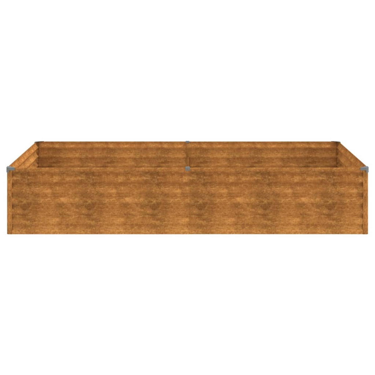 HOCHBEET aus Cortenstahl AKSEL 195x100x36 cm - Braun, Metall (195/36/100cm) - DELUKE