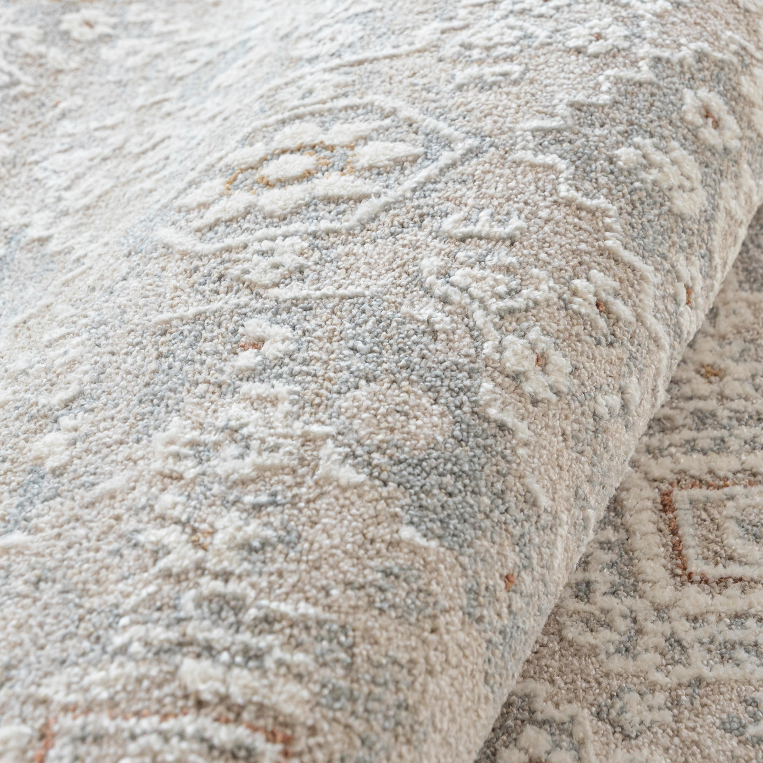 TEPPICH Beige Geometrisch - Rechteckig Moderne - 250 x 350 cm - Beige/Grau, Textil (250/350cm) - Mazovia