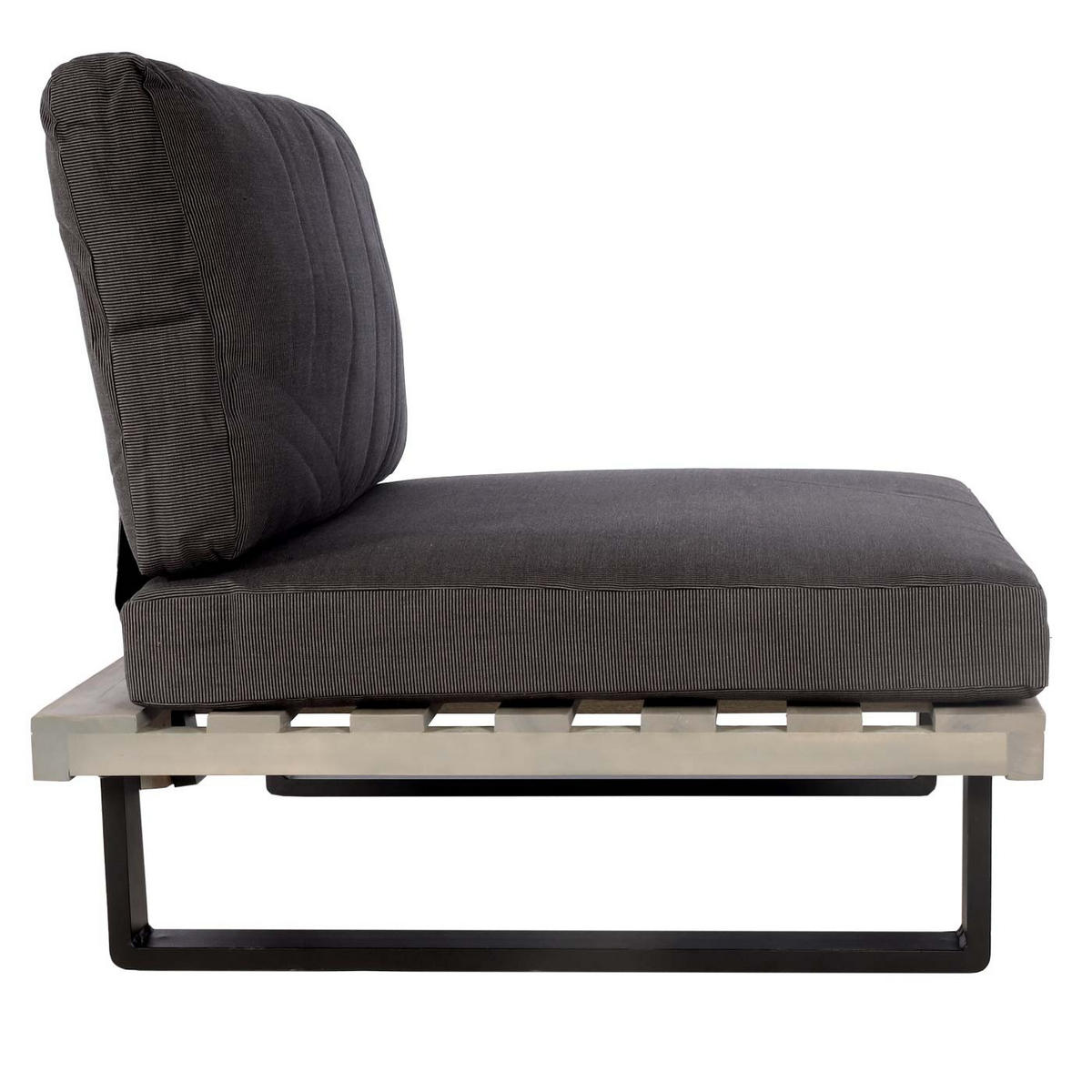 LOUNGESESSEL Garten Grau Dunkelgrau - Grau, Holz (82/75/82cm) - PROREGAL