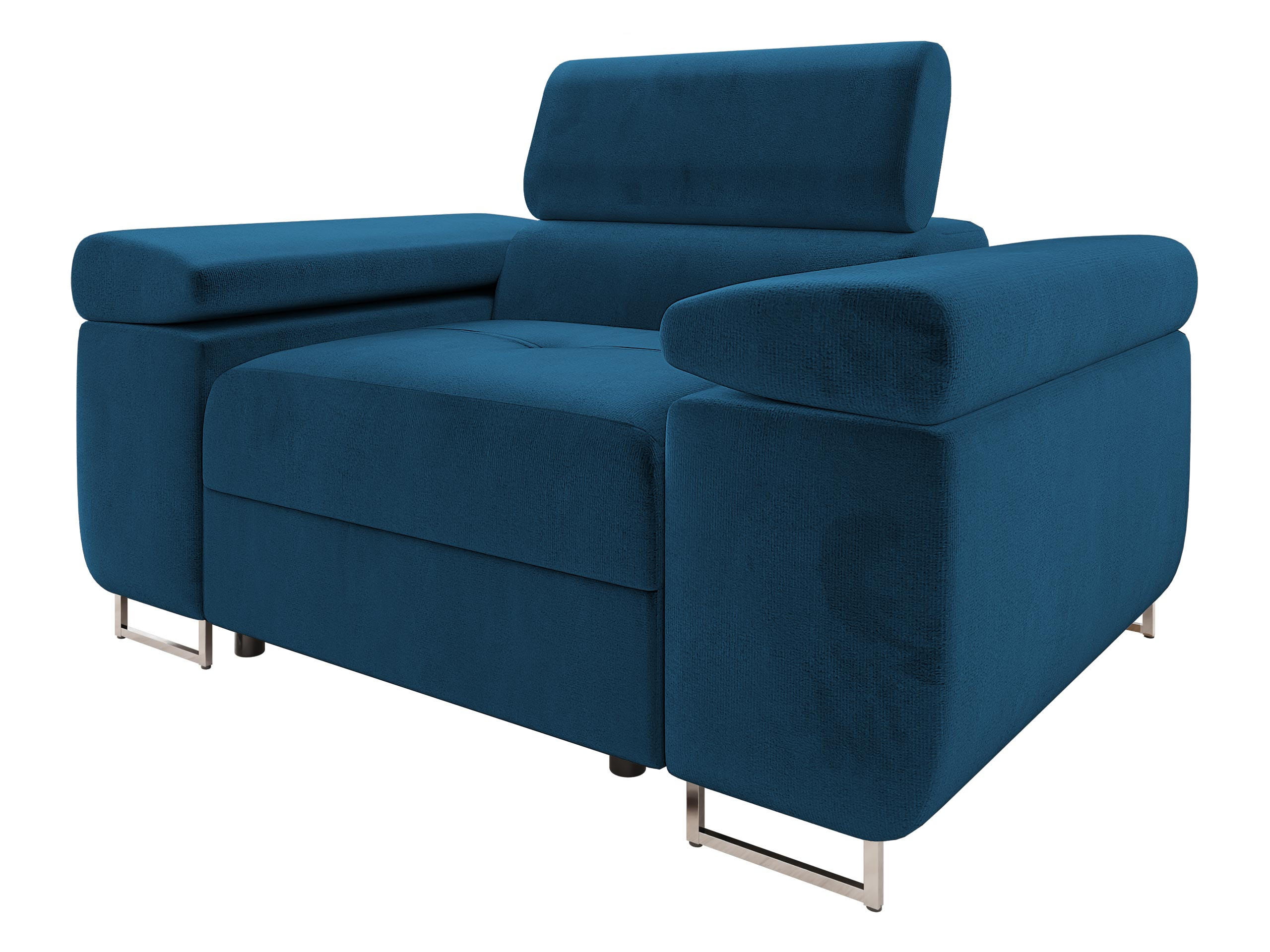 SESSEL Torezio - Blau, Holz/Textil (134/90/102cm) - MIRJAN24