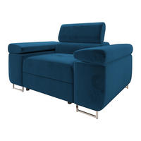SESSEL Torezio - Blau, Holz/Textil (134/90/102cm) - MIRJAN24