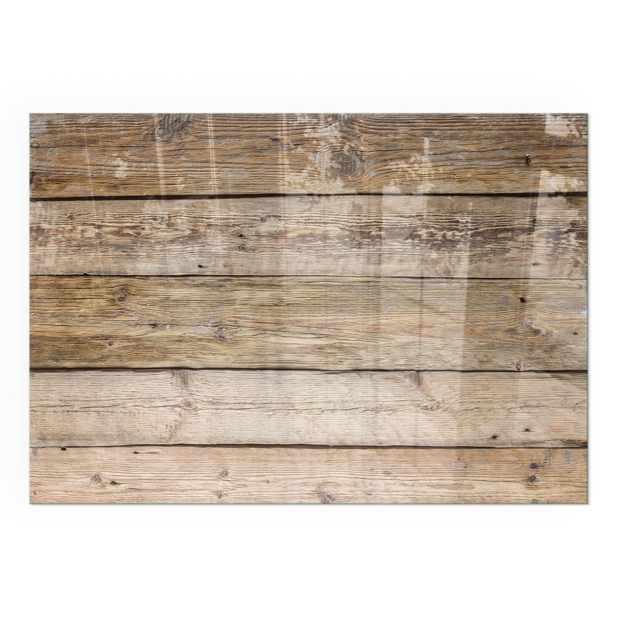 GLASPLATTE für Kamin 100x70 cm - Beige, Glas (100/70/0.4cm) - TULUP