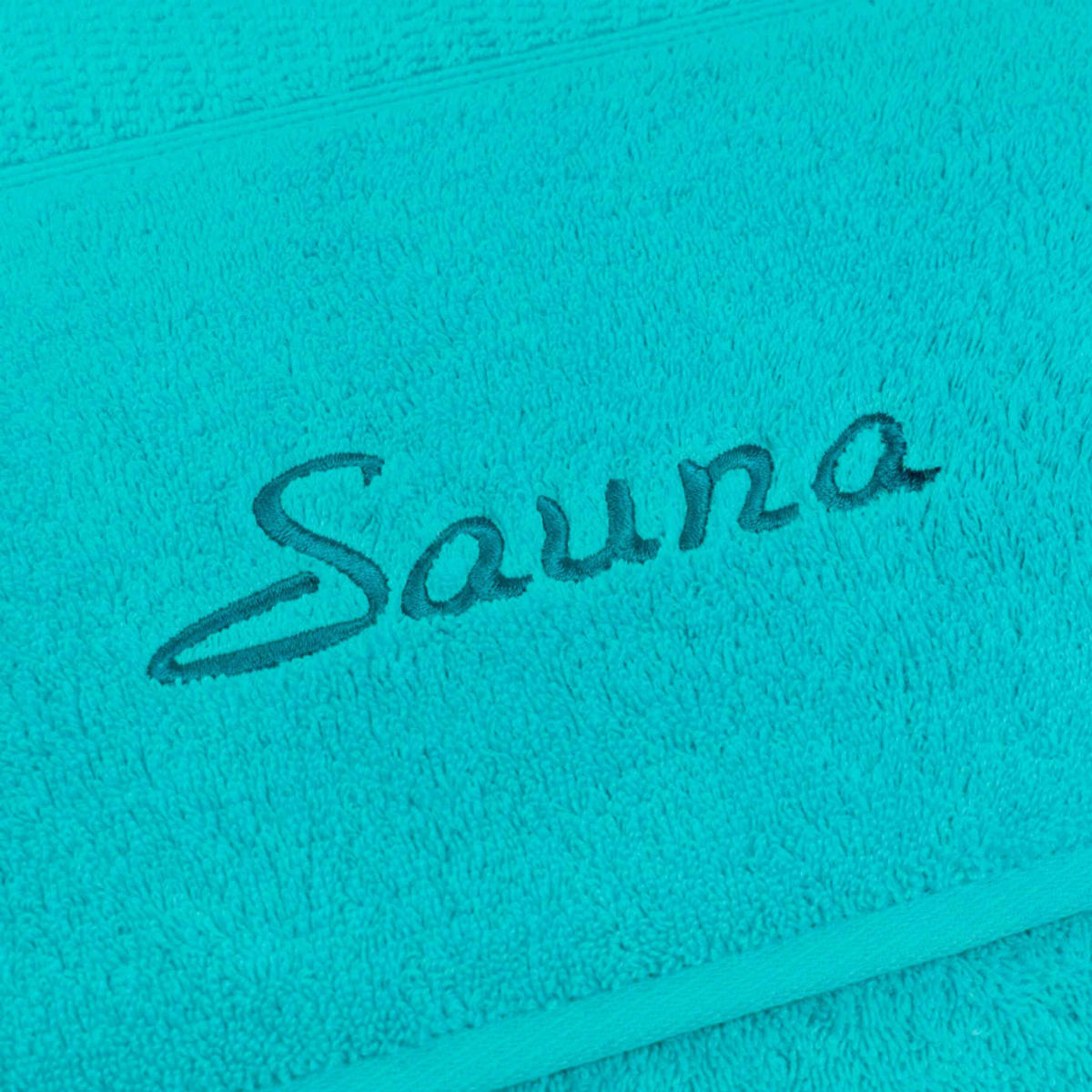 SAUNA SET PEARL 2-TLG - Blau, Textil (80/200cm) - Möve for Frottana